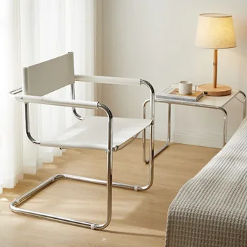 Кожен стол Nordic Lounge Chair за всекидневната, Луксозно Дизайнерско кресло Точно копие на Мобилен Индивидуален Съвременния Мебелен украса