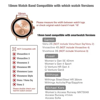18 ММ и Каишка За часовник Xiaomi Mi Smart Watch Въжета Спортни Ръчен Найлонови Примки Гривна За Garmin Vivoactive 4S/Venu 2s Correa band