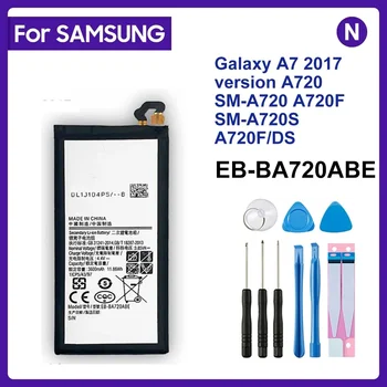 Оригинална Батерия SAMSUNG EB-BA720ABE 3600 mah за Samsung Galaxy A7 2017 версия A720 SM-A720 A720F SM-A720S A720F/DS