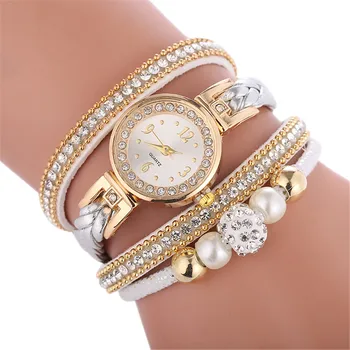 Модни Часовници-гривни, Дамски часовник, Кварцов часовник с диаманти, Кръгли часовници-гривни, мрежа от Розово злато, Луксозни дамски часовници за жени
