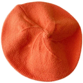 Детска шапка от 1 до 6 години, Необходимо за момичета и момчета, Есенно-Зимна детска Реколта Вязаная шапчица, Детски Шапки за художници, Однотонная Модни шапчица y1