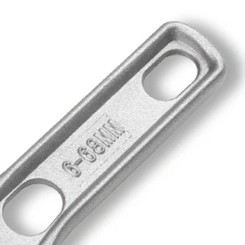 Многофункционален ключ с къса дръжка и зъби за баня се Използва за монтаж канализационни тръби на климатика Здрав