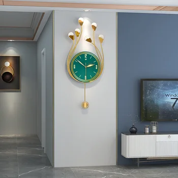Леки Луксозни часовници, висящи от домакинствата съвременни Прости стенни часовници, Фоново декорация за всекидневната, индивидуални Творчески стенни часовници