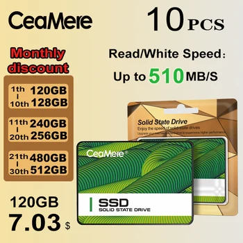 CeaMere SSD 10ШТ 128 GB SSD 2,5 