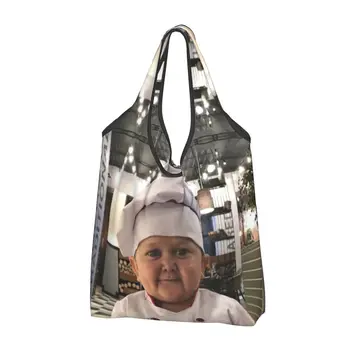 Hasbulla Cooking Master, Чанти за пазаруване на Продукти, Женски Забавни чанти за пазаруване през рамо, чанти голям капацитет